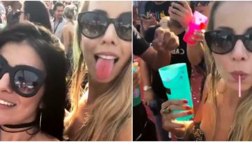 O femeie a filmat accidental momentul in care un tip ii pune ceva in bautura la un festival