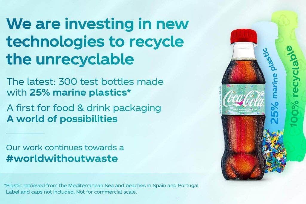 Coca-Cola ne prezinta primele sticle facute din plasticul extras din oceane