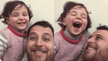 siria, un tată din siria, bombă, să râdă