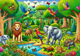 lumea animalelor desene de colorat